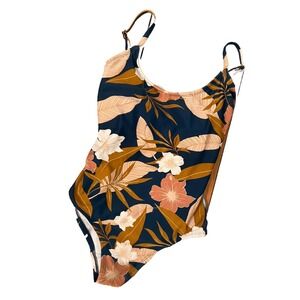 Kona Sol Swimsuit Sz XS One Piece Brown Swimwear